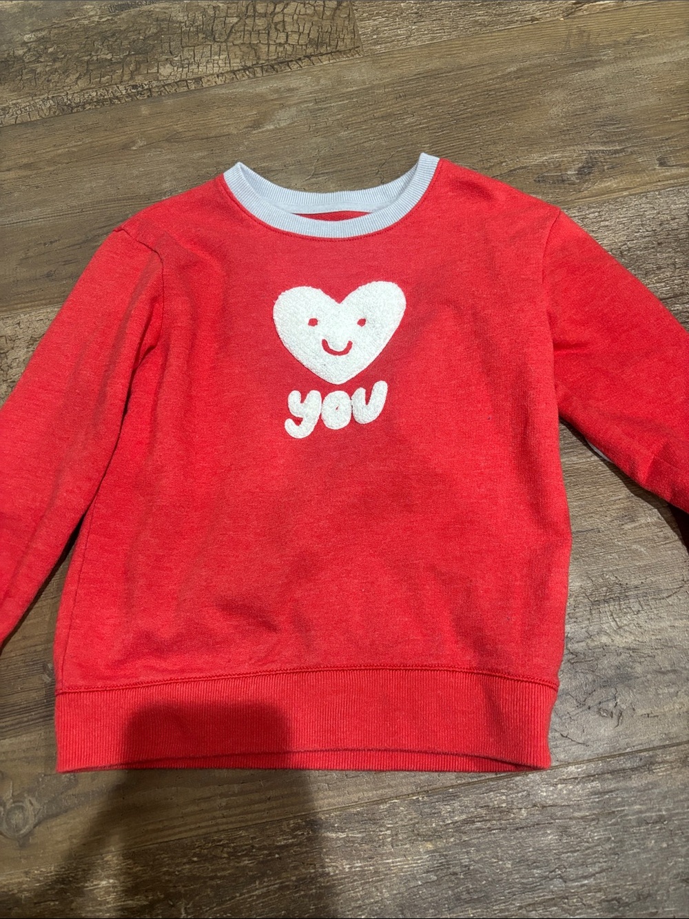 Cat & Jack Red Heart 'You' Pullover Sweatshirt